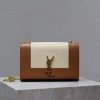 YSL KATE small canvas and plant-tanned leather handbag