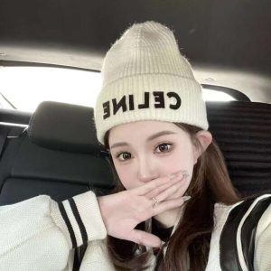 CELINE Cashmere Scarf& BEANIE